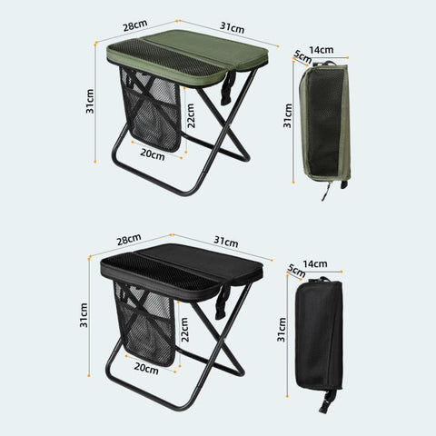 Outdoor Camping Foldable Stool Portable Crossbody Carry Bag