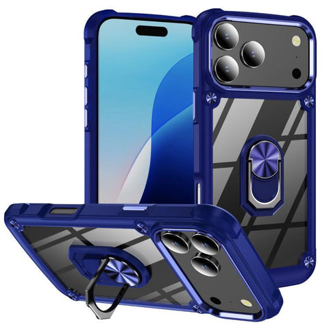 TPU + PC Lens Protection Phone Case with Ring Holder, For iPhone 18 Pro, For iPhone 18 Pro Max, For iPhone 17 Pro