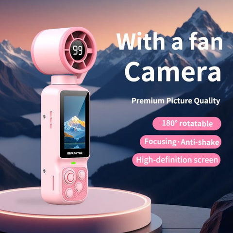 LK-035 Fan Gimbal Pocket Camera 1.97 inch 1080P HD Vlog Video Cam, LK-035