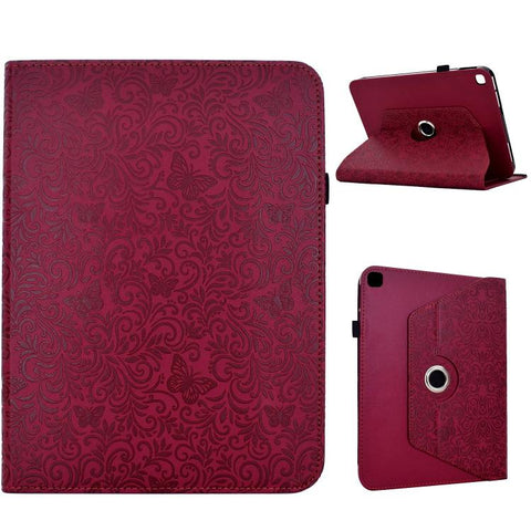 Rotatable Butterfly Embossed Vegan Leather Tablet Case, For Galaxy Tab A11 / A9, For Galaxy Tab A 10.1 2019 / T510