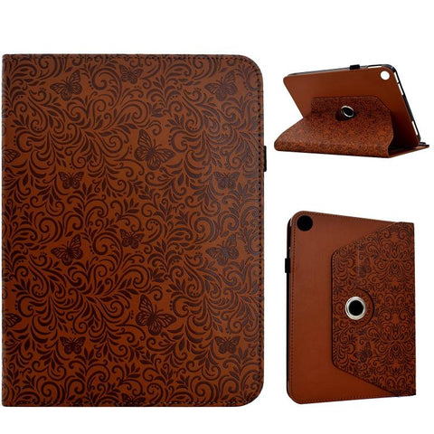 Rotatable Butterfly Embossed Vegan Leather Tablet Case, For Galaxy Tab A11 / A9, For Galaxy Tab A 10.1 2019 / T510