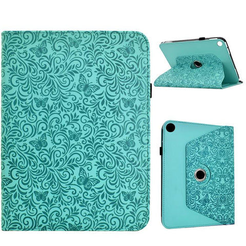 Rotatable Butterfly Embossed Vegan Leather Tablet Case, For Galaxy Tab A11 / A9, For Galaxy Tab A 10.1 2019 / T510