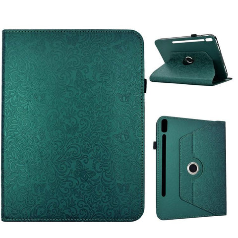 Rotatable Butterfly Embossed Vegan Leather Smart Tablet Case, For Galaxy Tab S12+, For Galaxy Tab A11+ / A9+, For Galaxy Tab S11, For Galaxy Tab S10 FE+, For Galaxy Tab S9+ / S10+ / S9 FE+, For Galaxy Tab S9 / S9 FE / S10                               ...
