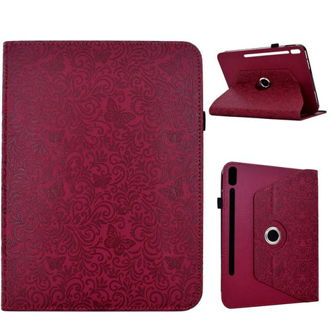 Rotatable Butterfly Embossed Vegan Leather Smart Tablet Case, For Galaxy Tab S12+, For Galaxy Tab A11+ / A9+, For Galaxy Tab S11, For Galaxy Tab S10 FE+, For Galaxy Tab S9+ / S10+ / S9 FE+, For Galaxy Tab S9 / S9 FE / S10                               ...