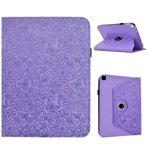 Rotatable Butterfly Embossed Vegan Leather Smart Tablet Case, For Galaxy Tab S12+, For Galaxy Tab A11+ / A9+, For Galaxy Tab S11, For Galaxy Tab S10 FE+, For Galaxy Tab S9+ / S10+ / S9 FE+, For Galaxy Tab S9 / S9 FE / S10                               ...