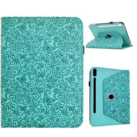 Rotatable Butterfly Embossed Vegan Leather Smart Tablet Case, For Galaxy Tab S12+, For Galaxy Tab A11+ / A9+, For Galaxy Tab S11, For Galaxy Tab S10 FE+, For Galaxy Tab S9+ / S10+ / S9 FE+, For Galaxy Tab S9 / S9 FE / S10                               ...
