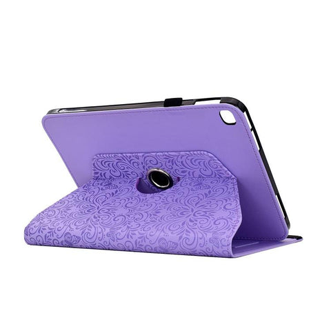 Rotatable Butterfly Embossed Vegan Leather Smart Tablet Case, For Galaxy Tab A7 2020 / T500, For Galaxy Tab S5e 10.5 / T720, For Galaxy Tab A 10.5 / T590, For Galaxy Tab A 10.1 2016 / T580