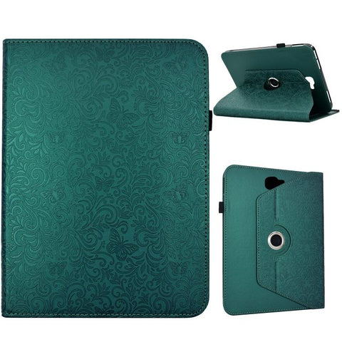 Rotatable Butterfly Embossed Vegan Leather Smart Tablet Case, For Galaxy Tab A7 2020 / T500, For Galaxy Tab S5e 10.5 / T720, For Galaxy Tab A 10.5 / T590, For Galaxy Tab A 10.1 2016 / T580