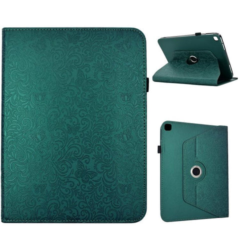 Rotatable Butterfly Embossed Vegan Leather Smart Tablet Case, For Galaxy Tab A7 2020 / T500, For Galaxy Tab S5e 10.5 / T720, For Galaxy Tab A 10.5 / T590, For Galaxy Tab A 10.1 2016 / T580