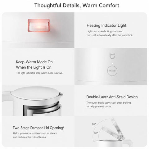 Xiaomi Mijia Constant Temperature Electric Kettle Titanium Steel Version