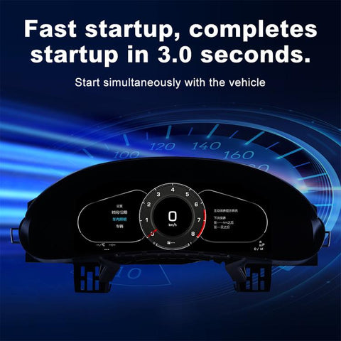 Car HD LCD Multi-Mode Digital Odometer Speedometer with CarPlay, For Porsche Cayenne 2002–2010