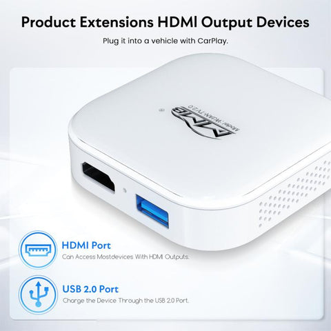 MMB WJAN-TV 2.0 Car AI Box Wired to Wireless Android Auto CarPlay Adapter, WJAN-TV 2.0