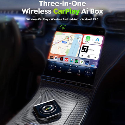 MMB Car Smart Box Wired to Wireless Android Auto CarPlay Adapter, 8GB+128GB Europe / Asia Version, WJAN-Q5H