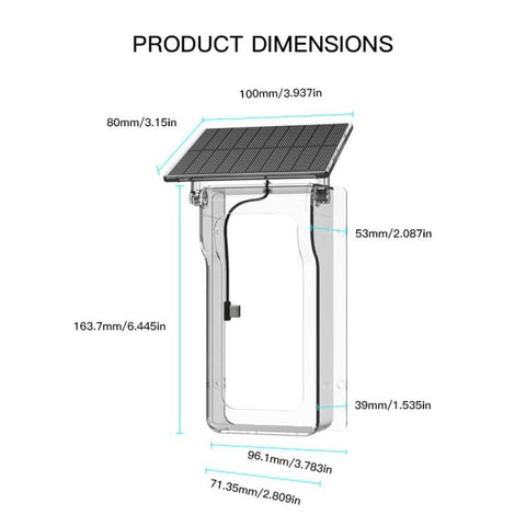 M20 HD Night Vision Wireless Two-Way Intercom Video Doorbell with Solar Power Rainproof Cover, M20 with Solar Power Rainproof Cover(Black), M20 with Solar Power Rainproof Cover(Transparent)