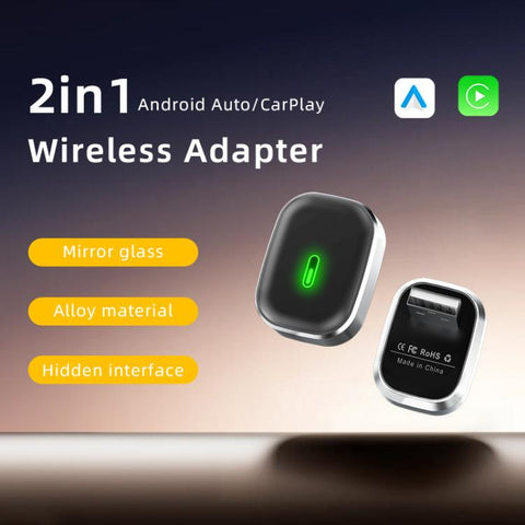 2 in 1 Car Smart Box Wireless Android Auto CarPlay Adapter, ZYD-TAB0S