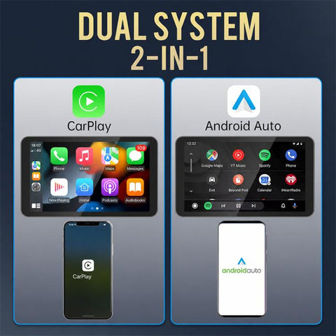 2 in 1 Car mini Smart Box Wired to Wireless Android Auto CarPlay Adapter, ZYD-TAB0C