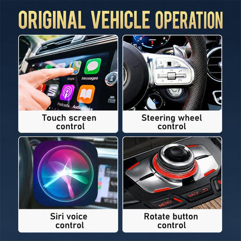 2 in 1 Car mini Smart Box Wired to Wireless Android Auto CarPlay Adapter, ZYD-TAB0C