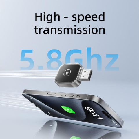 2 in 1 Car mini Smart Box Bluetooth5.4+WiFi6 Wireless Android Auto CarPlay Adapter, ZYD-TAB0P