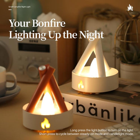 HZ-K12 Sleep-Assist White Noise Campfire Night Light