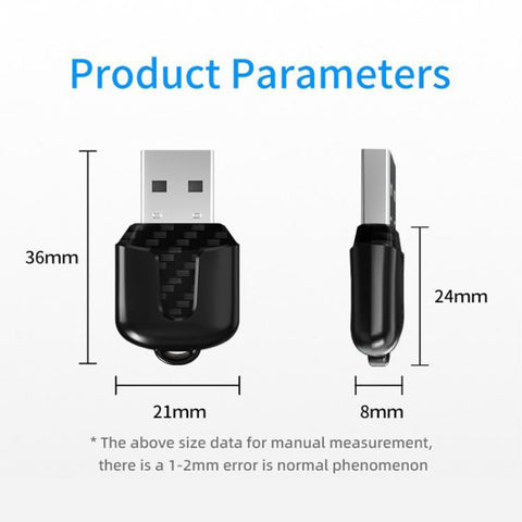 2 in 1 Car Thumb mini Smart Box Bluetooth5.4+WiFi6 Wireless Android Auto CarPlay Adapter, ZYD-B112P