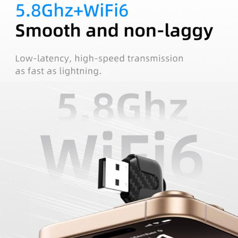 2 in 1 Car Thumb mini Smart Box Bluetooth5.4+WiFi6 Wireless Android Auto CarPlay Adapter, ZYD-B112P