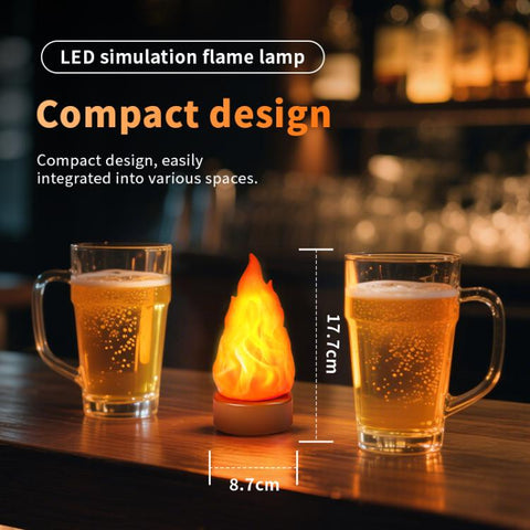 HZ-K03 LED Simulated Flame Lamp Outdoor Camping Decor Light