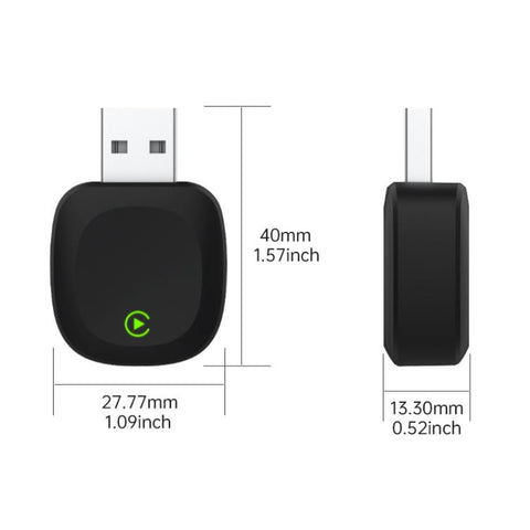 2 in 1 Car mini Smart Box 5.8GHz+2.4GHz Wireless Android Auto CarPlay Adapter, ZYD-TAB0B