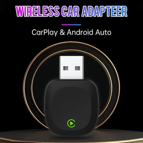 2 in 1 Car mini Smart Box 5.8GHz+2.4GHz Wireless Android Auto CarPlay Adapter, ZYD-TAB0B