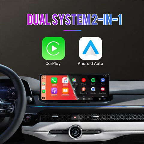 2 in 1 Car mini Smart Box 5.8GHz+2.4GHz Wireless Android Auto CarPlay Adapter, ZYD-TAB0B