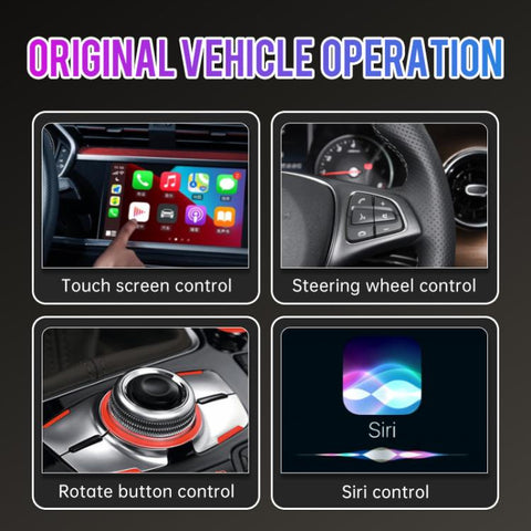 2 in 1 Car mini Smart Box 5.8GHz+2.4GHz Wireless Android Auto CarPlay Adapter, ZYD-TAB0B