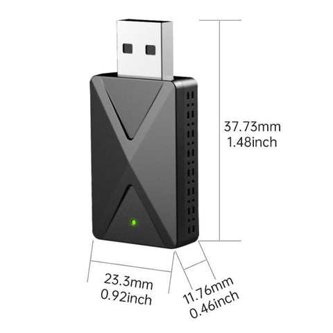 2 in 1 Car mini Smart Box Wired to Wireless 5.8GHz+2.4GHz Android Auto CarPlay Adapter, ZYD-TAB0F