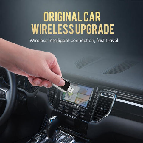 2 in 1 Car mini Smart Box BT5.4+WiFi Wireless Android Auto CarPlay Adapter, ZYD-TAB0E