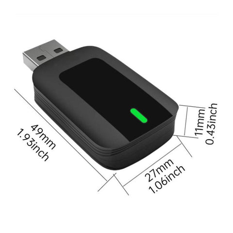 2 in 1 Car mini Smart Box 5.8GHz+2.4GHz Wireless Android Auto CarPlay Adapter, ZYD-TAB0A