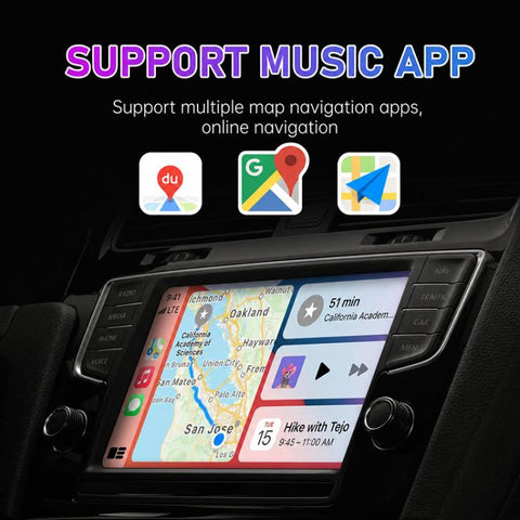 2 in 1 Car mini Smart Box 5.8GHz+2.4GHz Wireless Android Auto CarPlay Adapter, ZYD-TAB0A