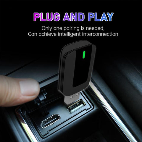 2 in 1 Car mini Smart Box 5.8GHz+2.4GHz Wireless Android Auto CarPlay Adapter, ZYD-TAB0A