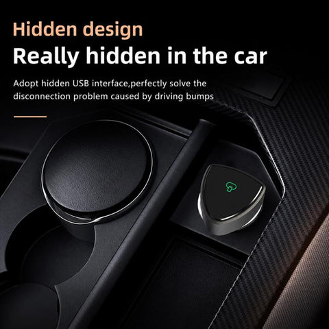2 in 1 Car mini Smart Box BT4.2+5.8GHz Wireless Android Auto CarPlay Adapter, ZYD-B44