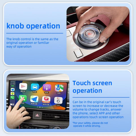 2 in 1 Car mini Smart Box Wired to Wireless BT5.4+5.8GHz Android Auto CarPlay Adapter, ZYD-B22P