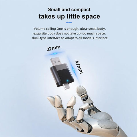 2 in 1 Car mini Smart Box Wired to Wireless BT5.4+5.8GHz Android Auto CarPlay Adapter, ZYD-B22P