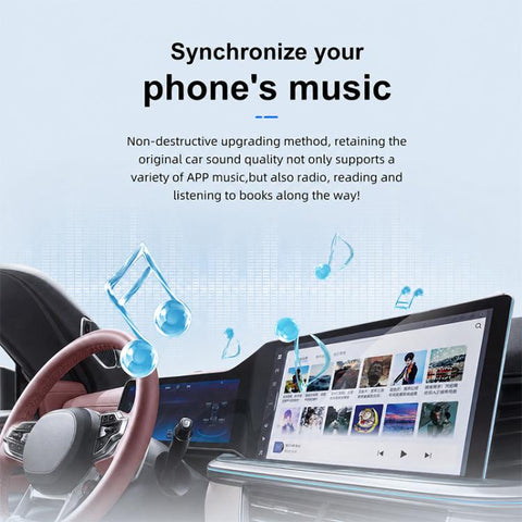 2 in 1 Car mini Smart Box Wired to Wireless BT5.4+5.8GHz Android Auto CarPlay Adapter, ZYD-B22P