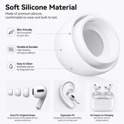 3 Pairs Silicone Earplugs Kit, S/M/L Size, S/M/L