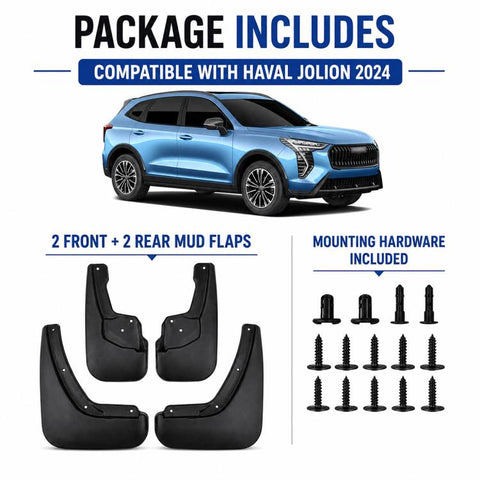 4pcs/Set Car Wheel Splash Flaps Fender Guard, For GreatWall Haval Jolion 2024