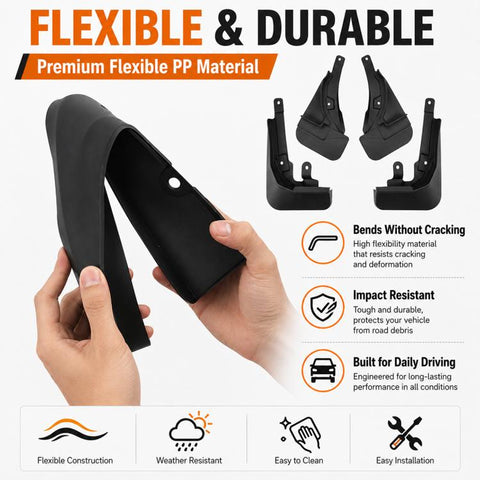 4pcs/Set Car Wheel Splash Flaps Fender Guard, For GreatWall Haval H5 with Pedal 2024