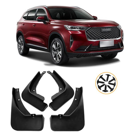 4pcs/Set Car Wheel Splash Flaps Fender Guard, For GreatWall Haval H6 2021