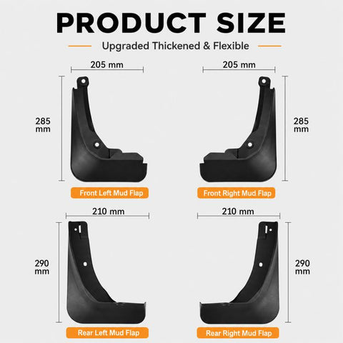 4pcs/Set Car Wheel Splash Flaps Fender Guard, For GreatWall Haval H6 2024