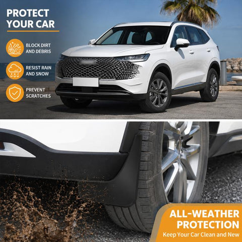 4pcs/Set Car Wheel Splash Flaps Fender Guard, For GreatWall Haval H6 2024