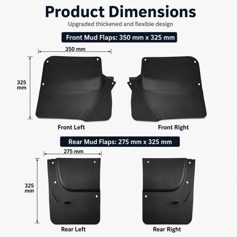 4pcs/Set Car Wheel Splash Flaps Fender Guard, For GreatWall Haval H9 2024
