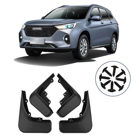 4pcs/Set Car Wheel Splash Flaps Fender Guard, For GreatWall Haval M6 Plus 2021-2023
