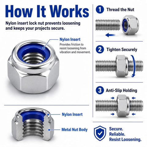 Anti-Slip Hexagonal Nut Plug 210PCS, M3-M8