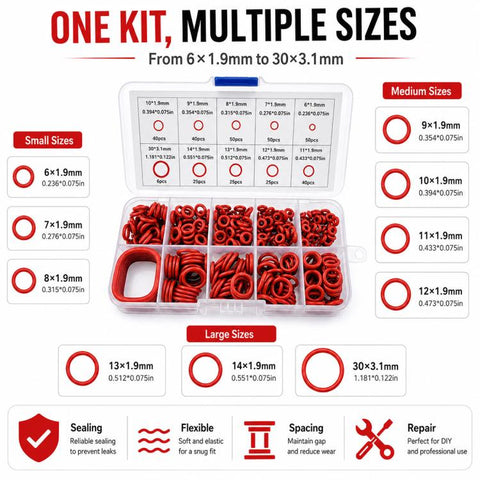 O-shaped Fixing Rubber Ring Tool Kit 351 PCS/Set