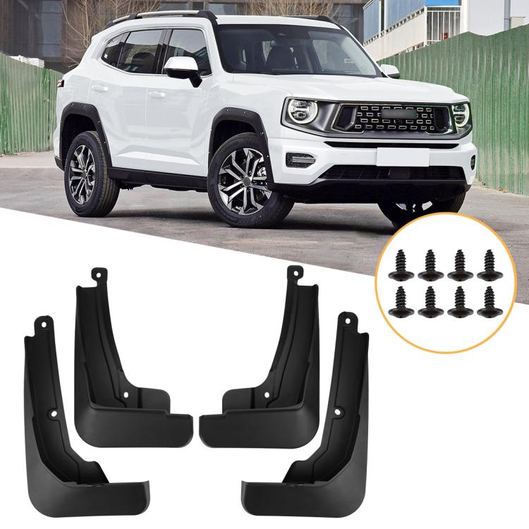4pcs/Set Car Wheel Splash Flaps Fender Guard, For GreatWall Haval H7 2023-2025